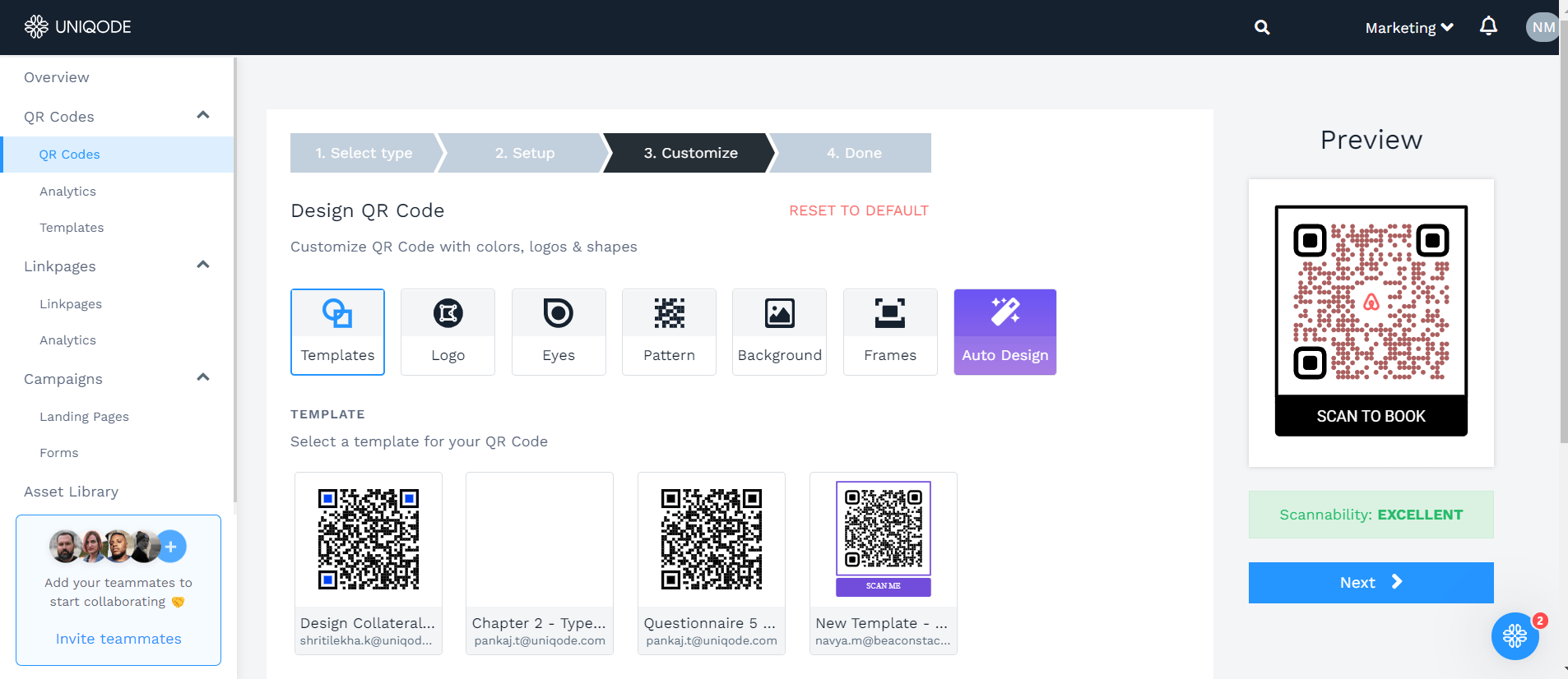 Customize your QR Code