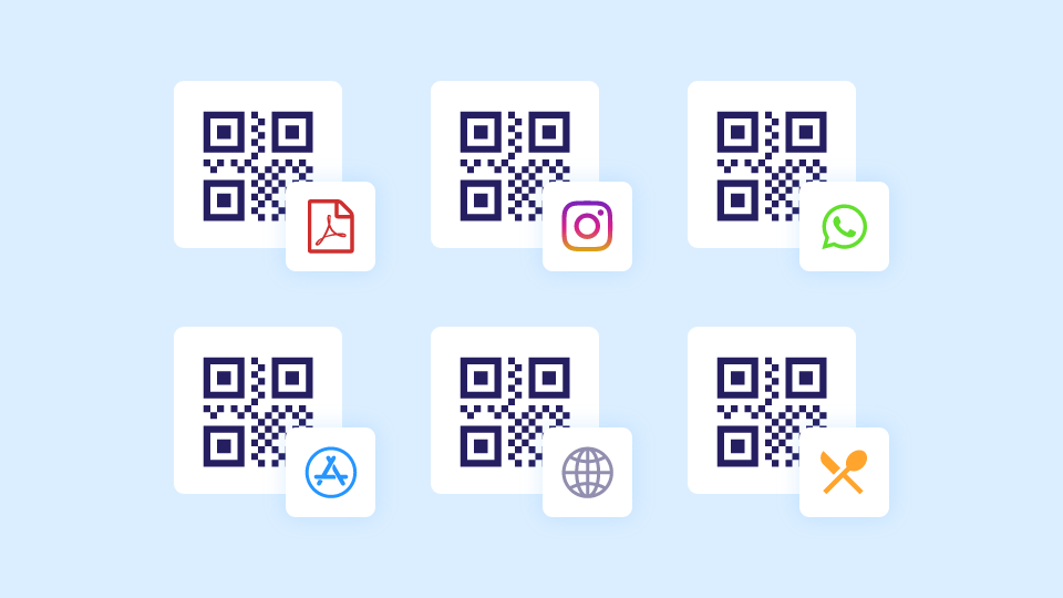 Multiple QR Code campaign templates for varying use-cases