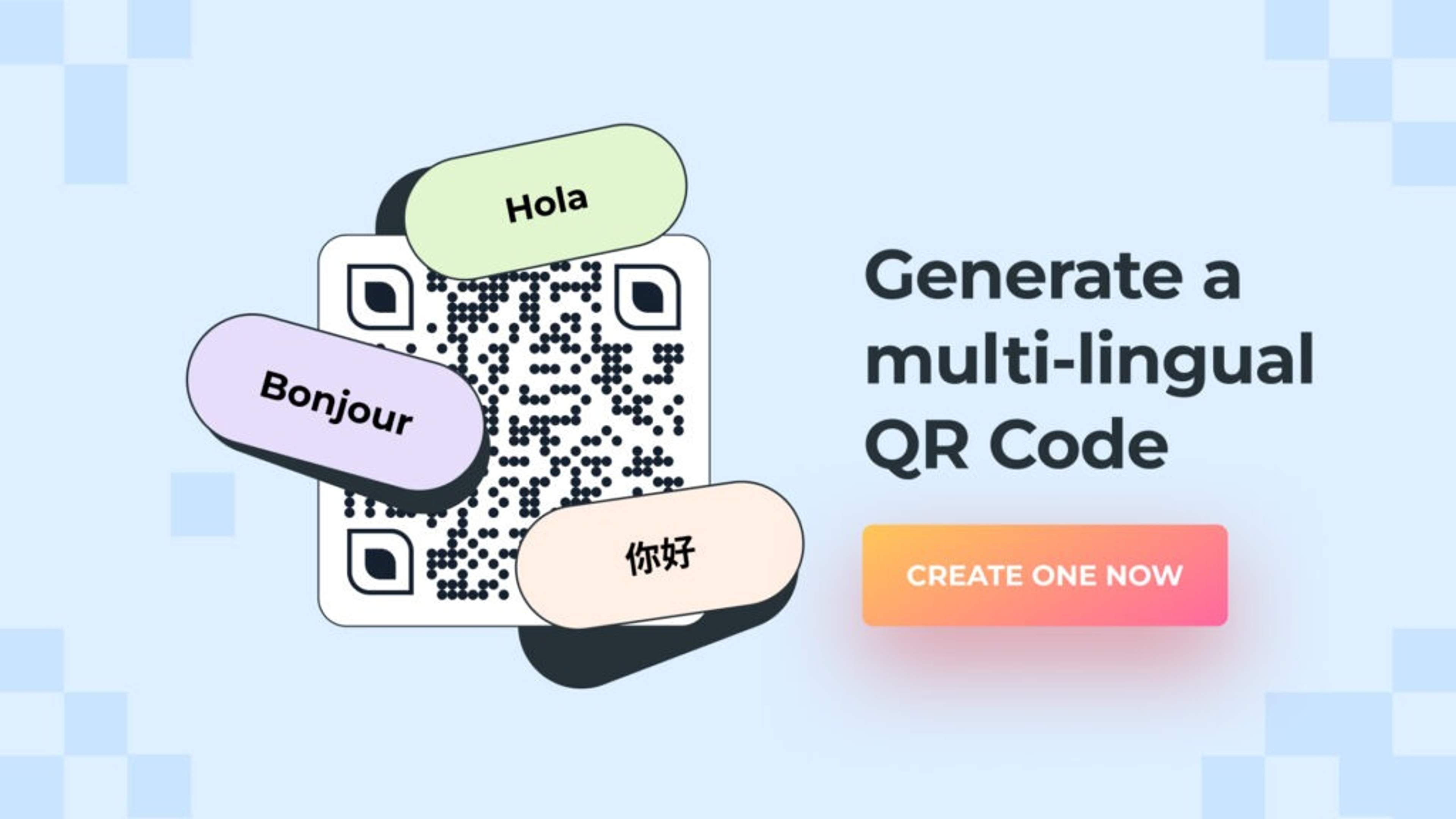 Create a multi lingual QR Code with Uniqode