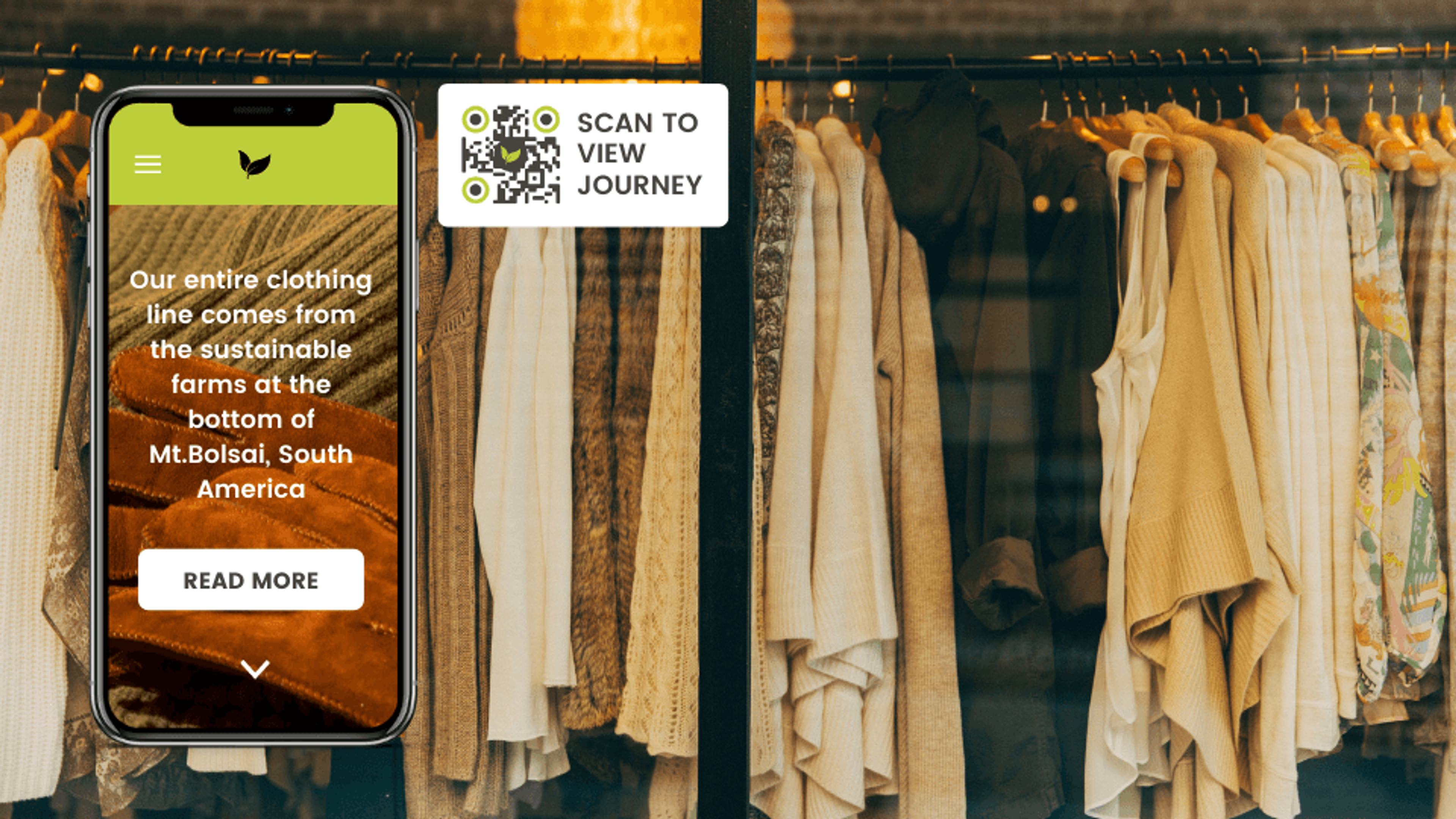 Establish supply chain transparency with QR Codes on clothing labels