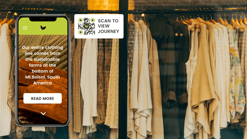 Establish supply chain transparency with QR Codes on clothing labels