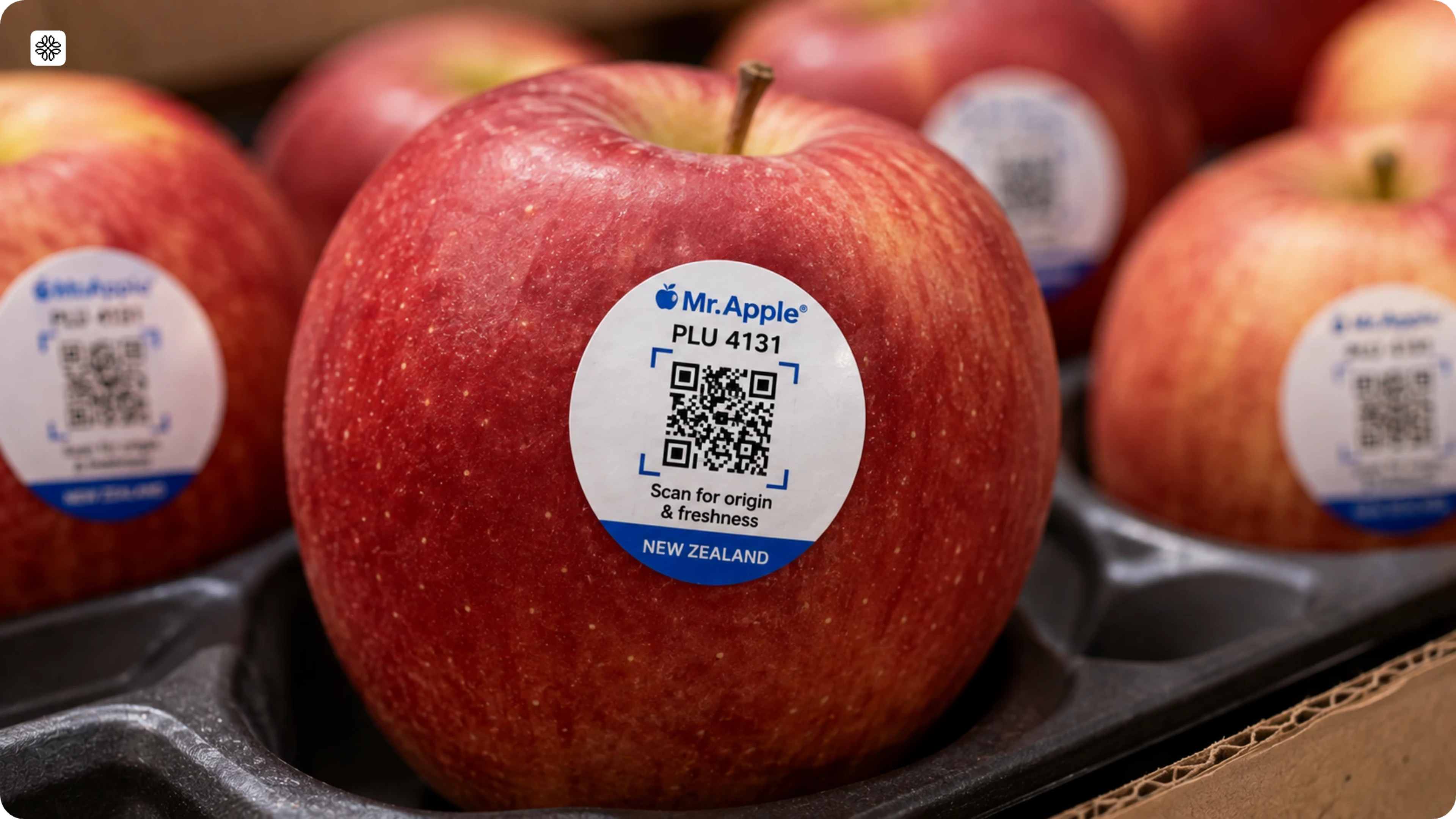 QR Coded PLU sticker