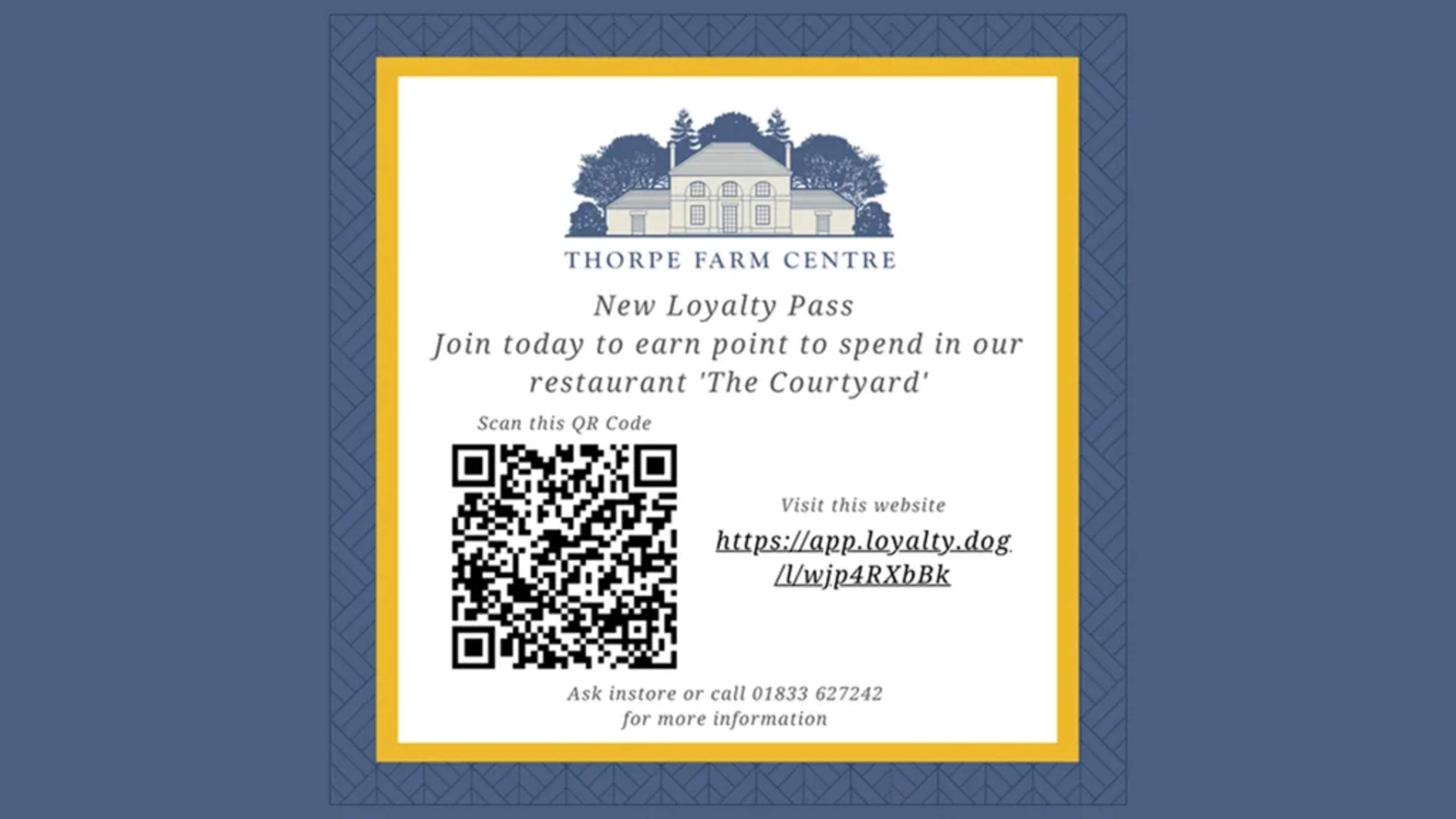 Thorpe farm loyalty qr code