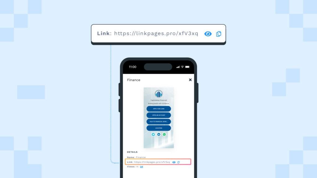 Share your landing page as a URL