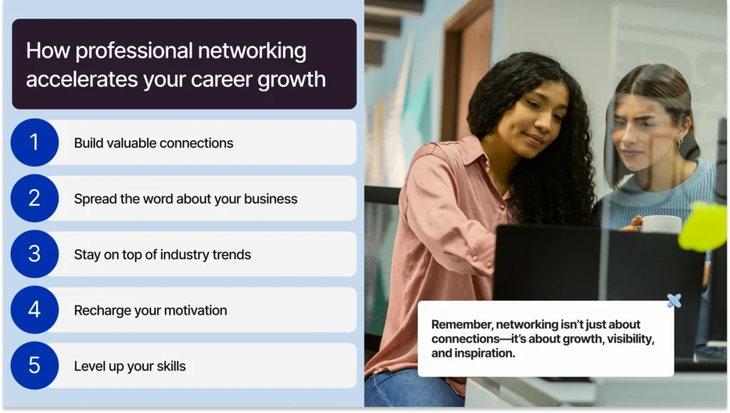 How does professional networking helps in your career growth