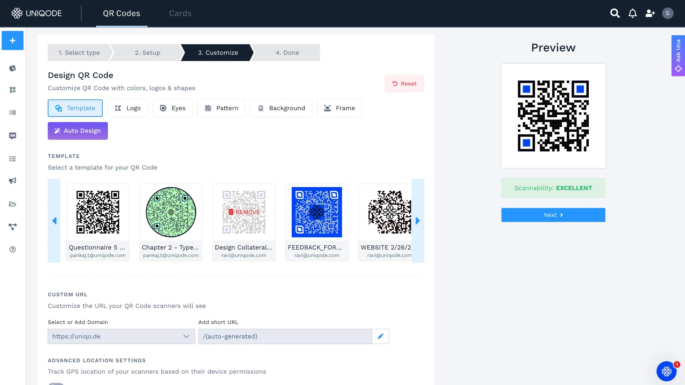 customize QR Code