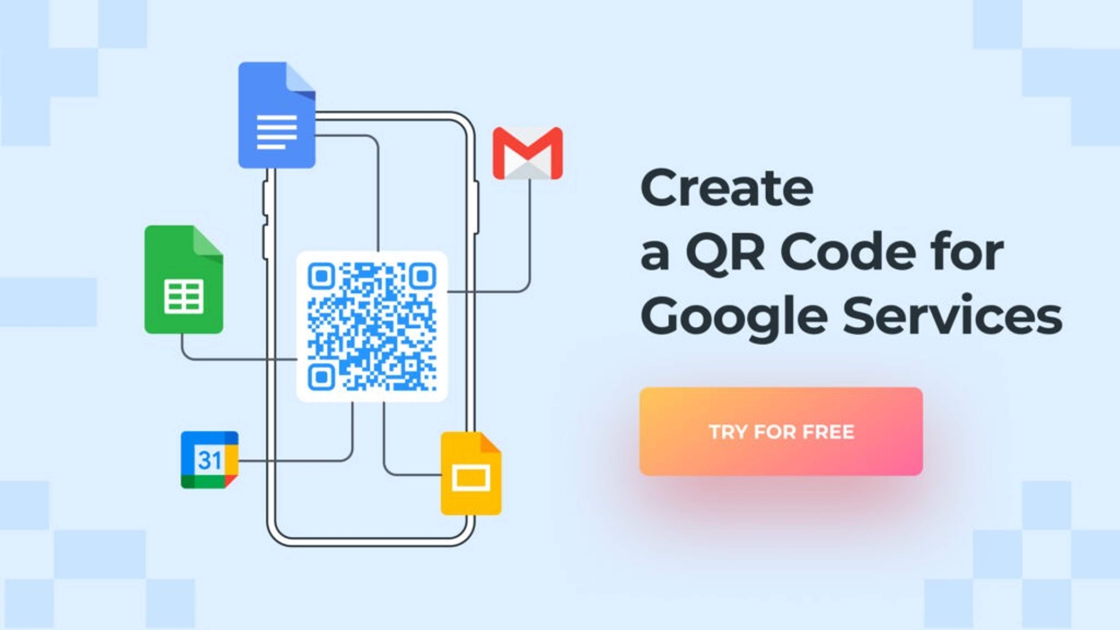 Create a Google services QR Code with Uniqode