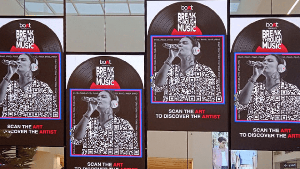 Boat promotes newer artists with white QR Codes