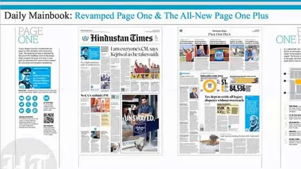 Hindustan Times QR Code for its digital newspapers