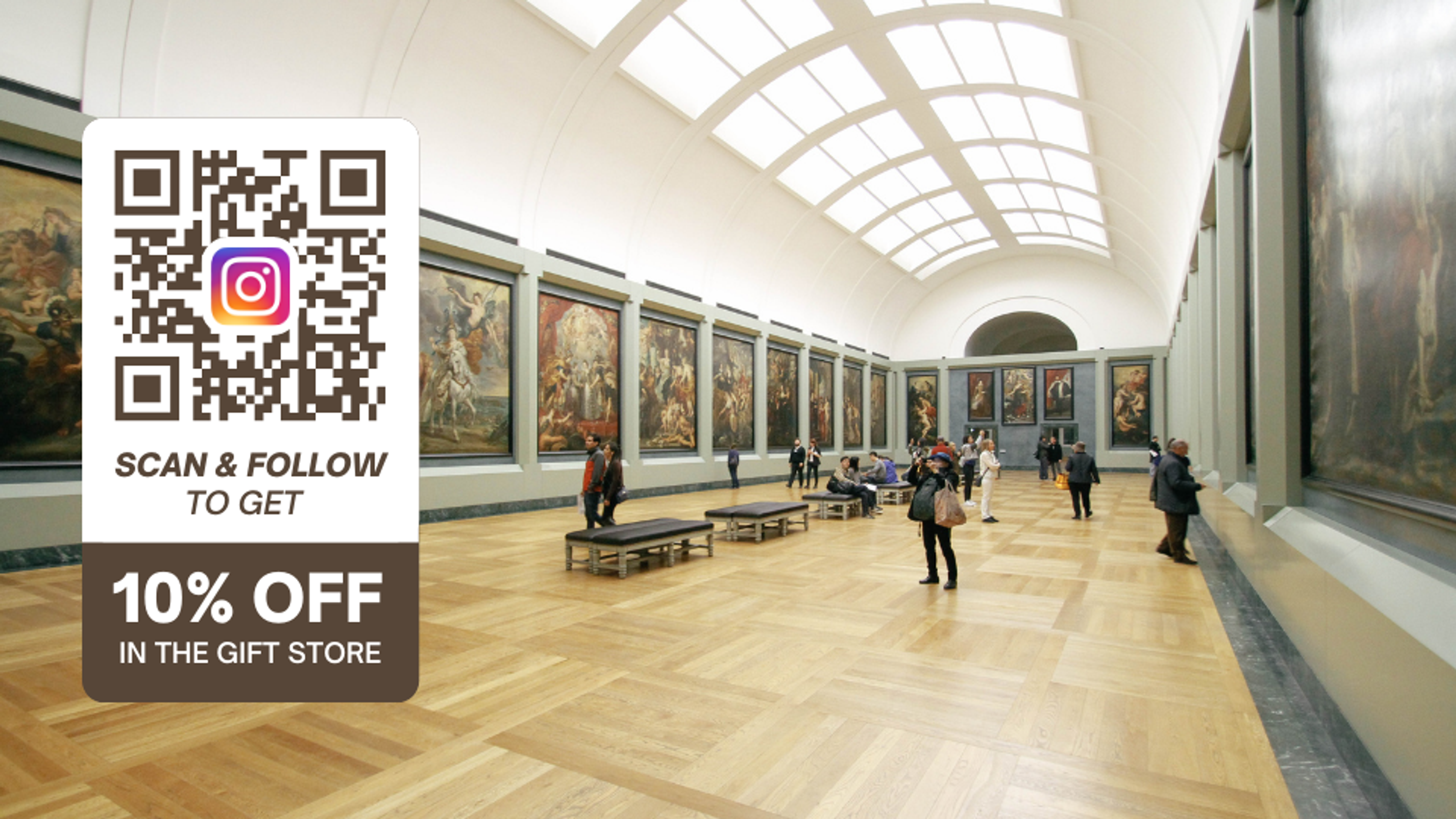 Attract more visitors with QR Codes for your museum with social media promotion