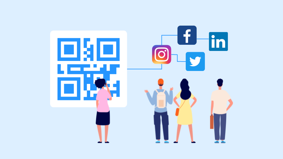 Attract more users using social media QR Codes.