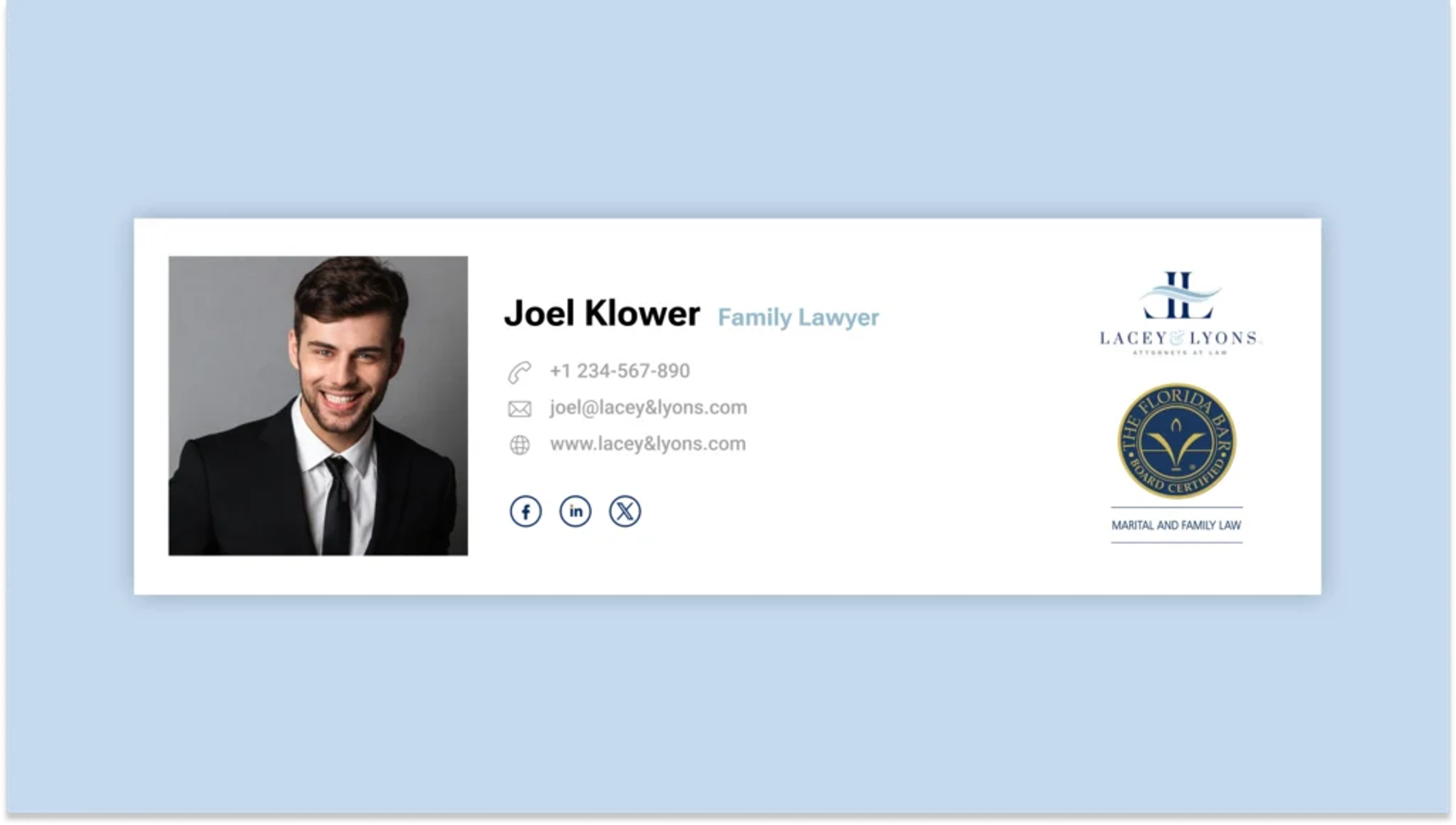 Email signature for lawyers