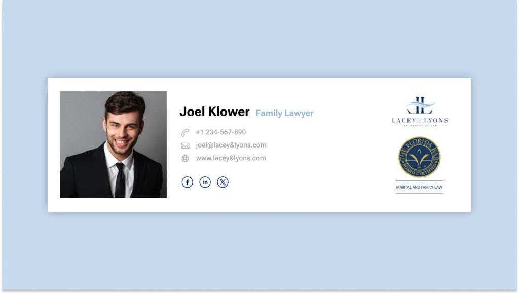 Email signature for lawyers