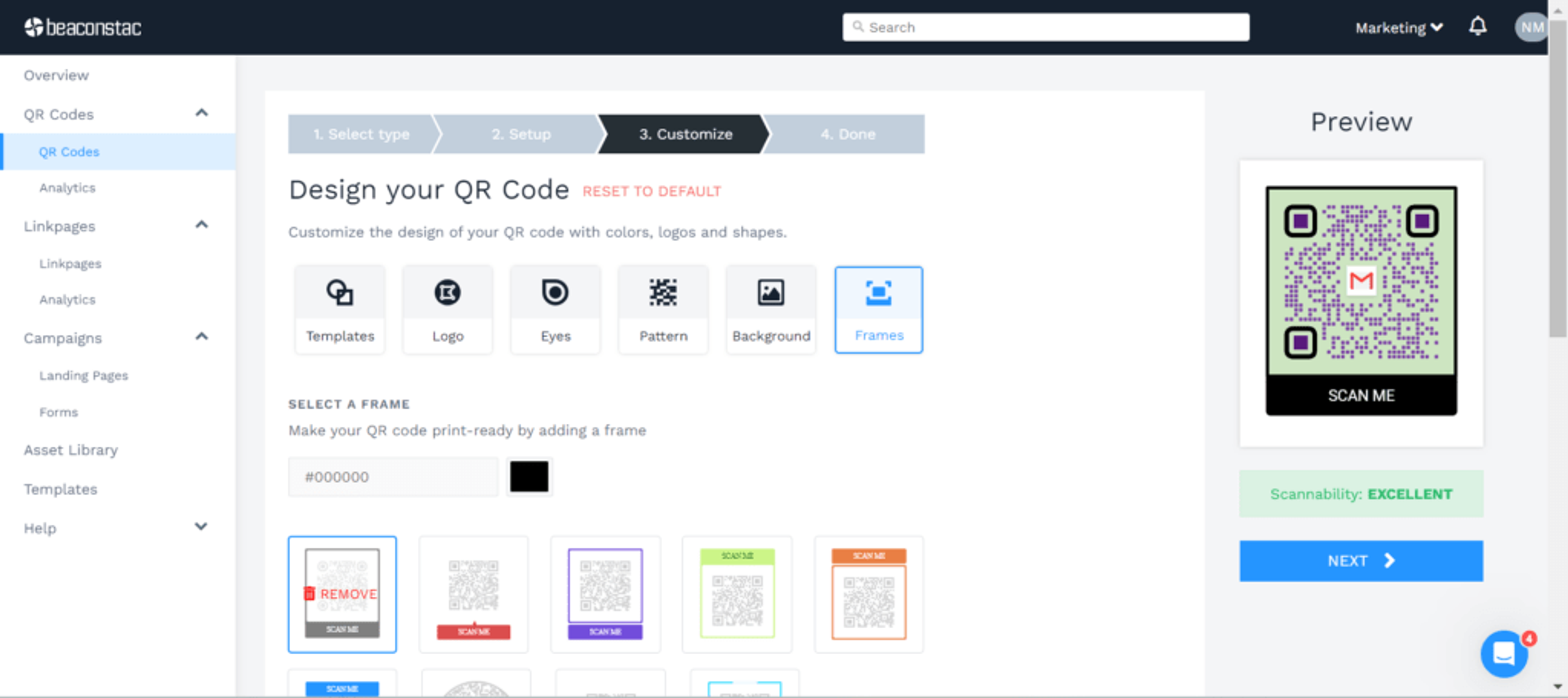 Customize your email QR Code