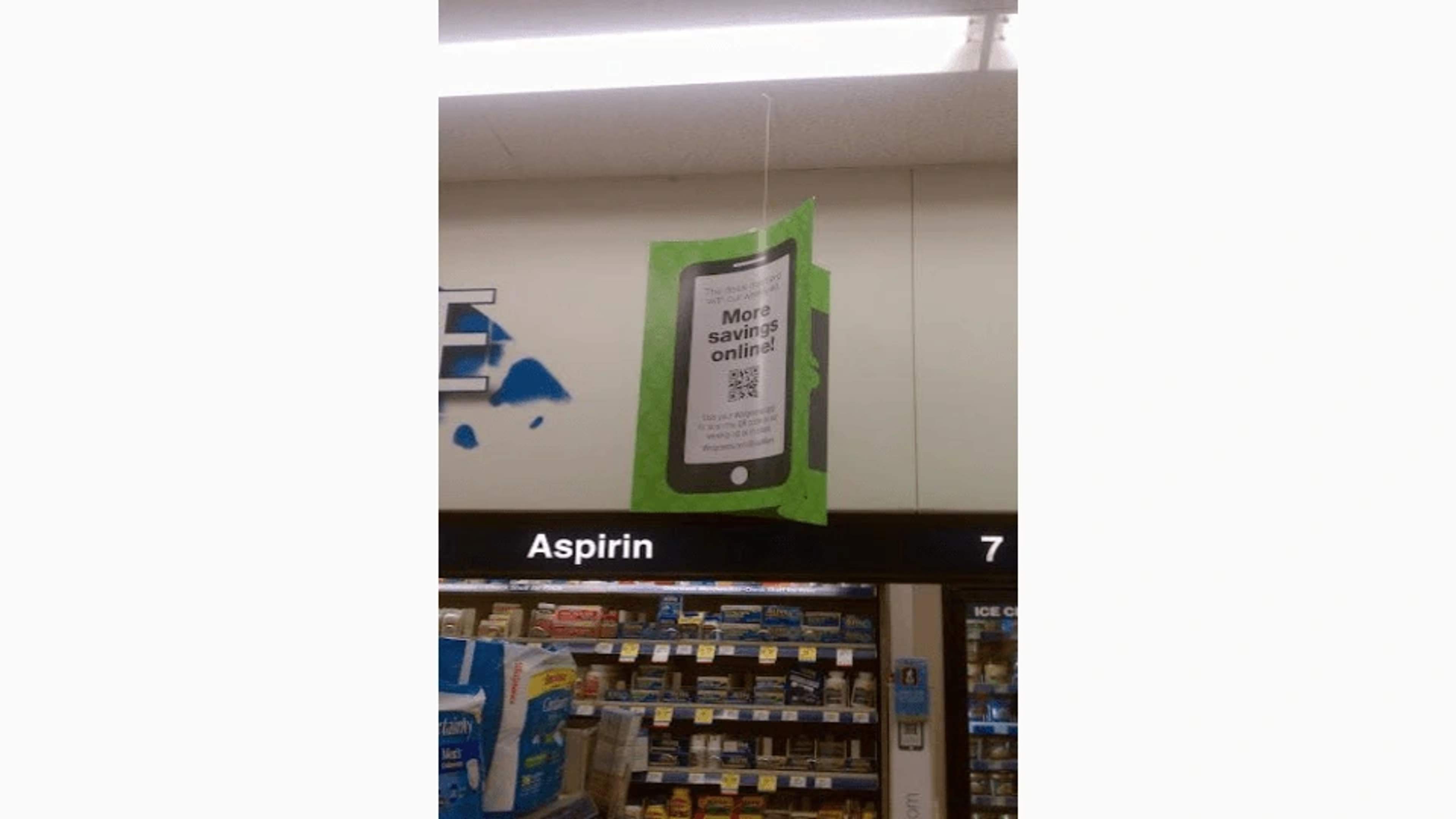 example of wrong QR code positioning