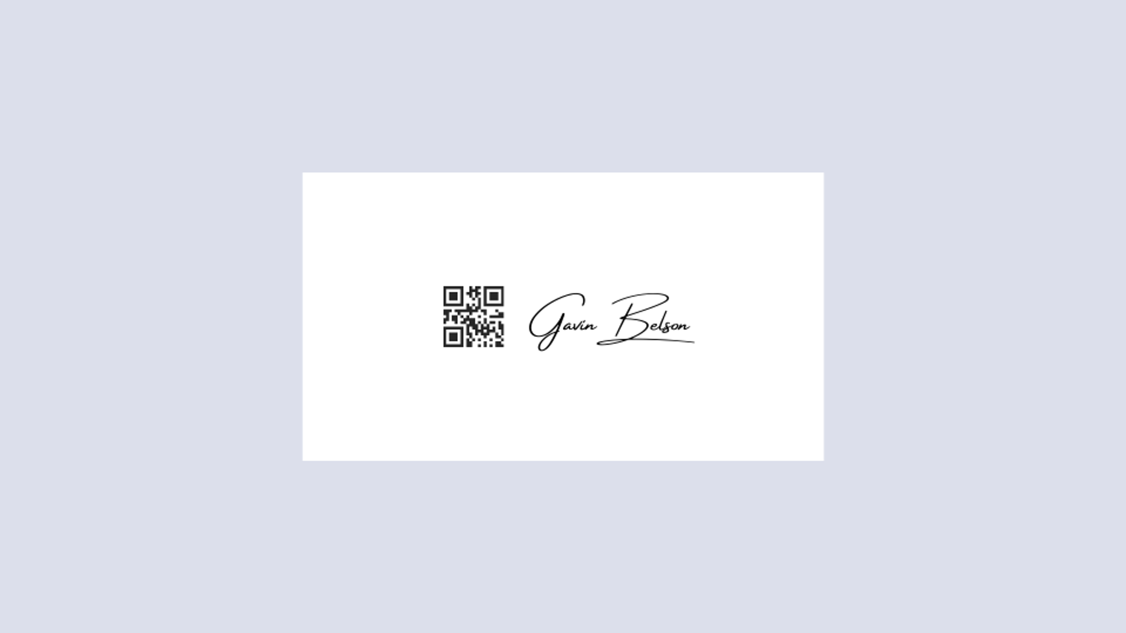 Deliver more than just contact information with a QR that takes up minimal space