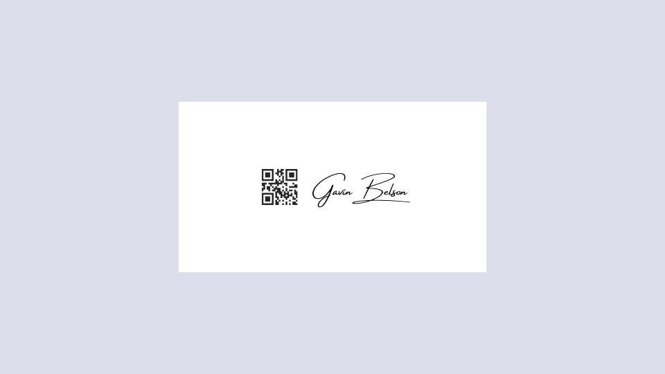 Deliver more than just contact information with a QR that takes up minimal space