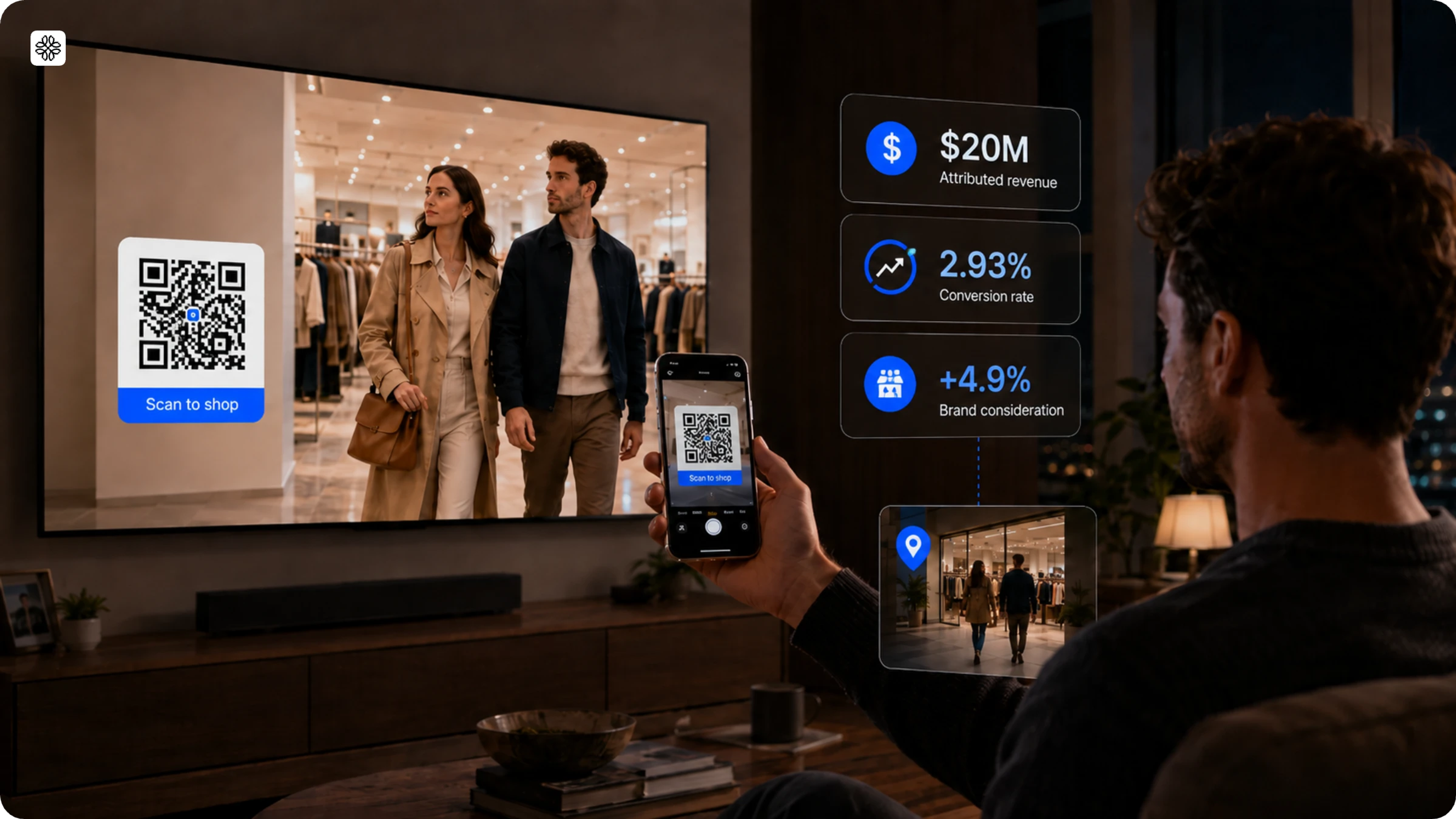 JCPenny TV QR Code Christmas campaign
