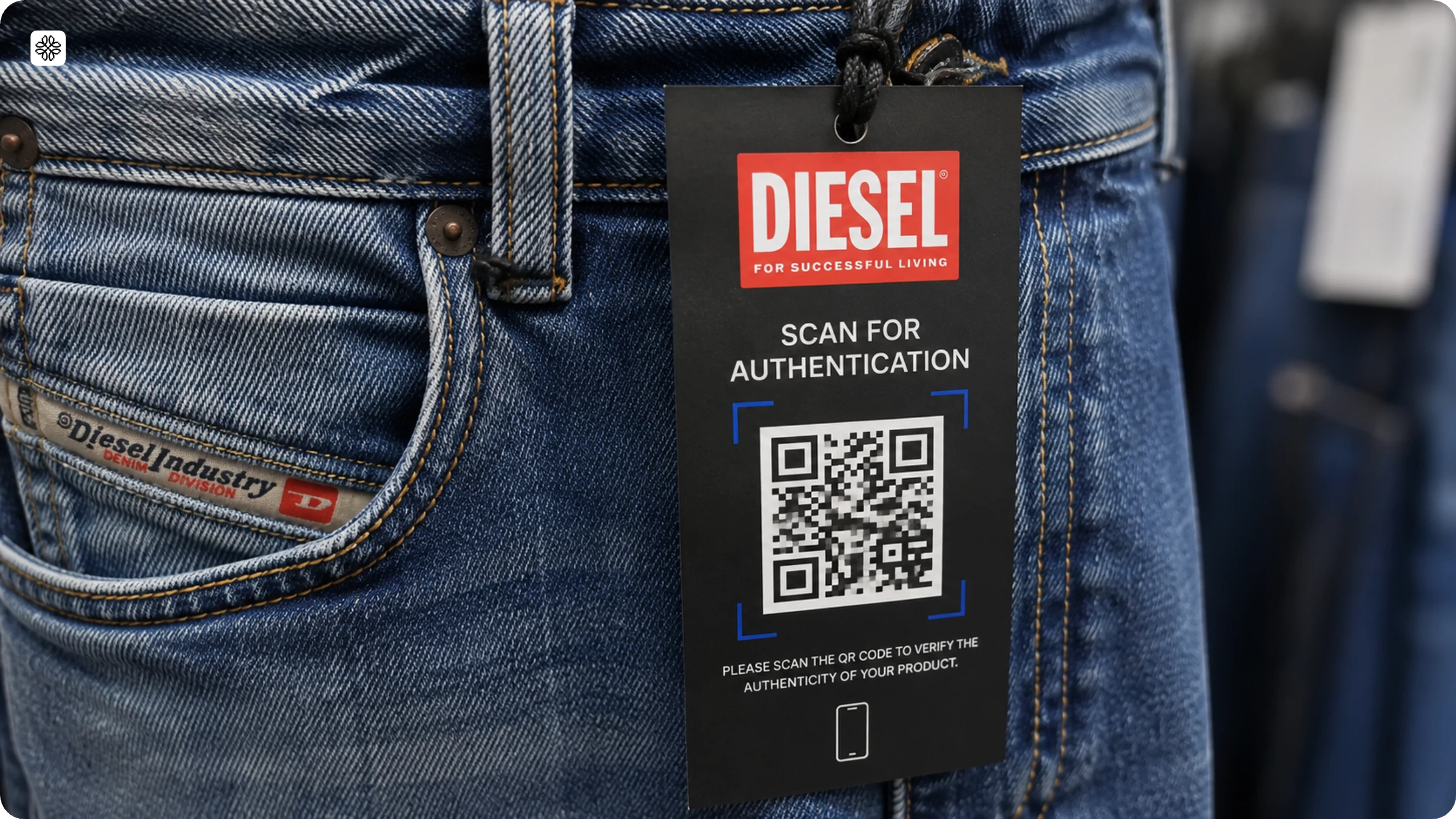 QR Codes for authentication by Diesel