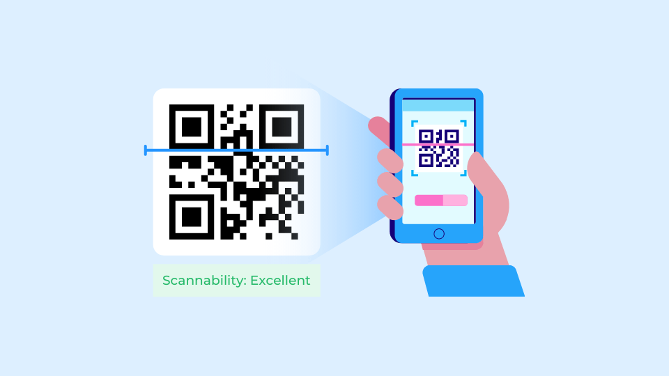 Making a calendar QR Code easily scannable for an audience