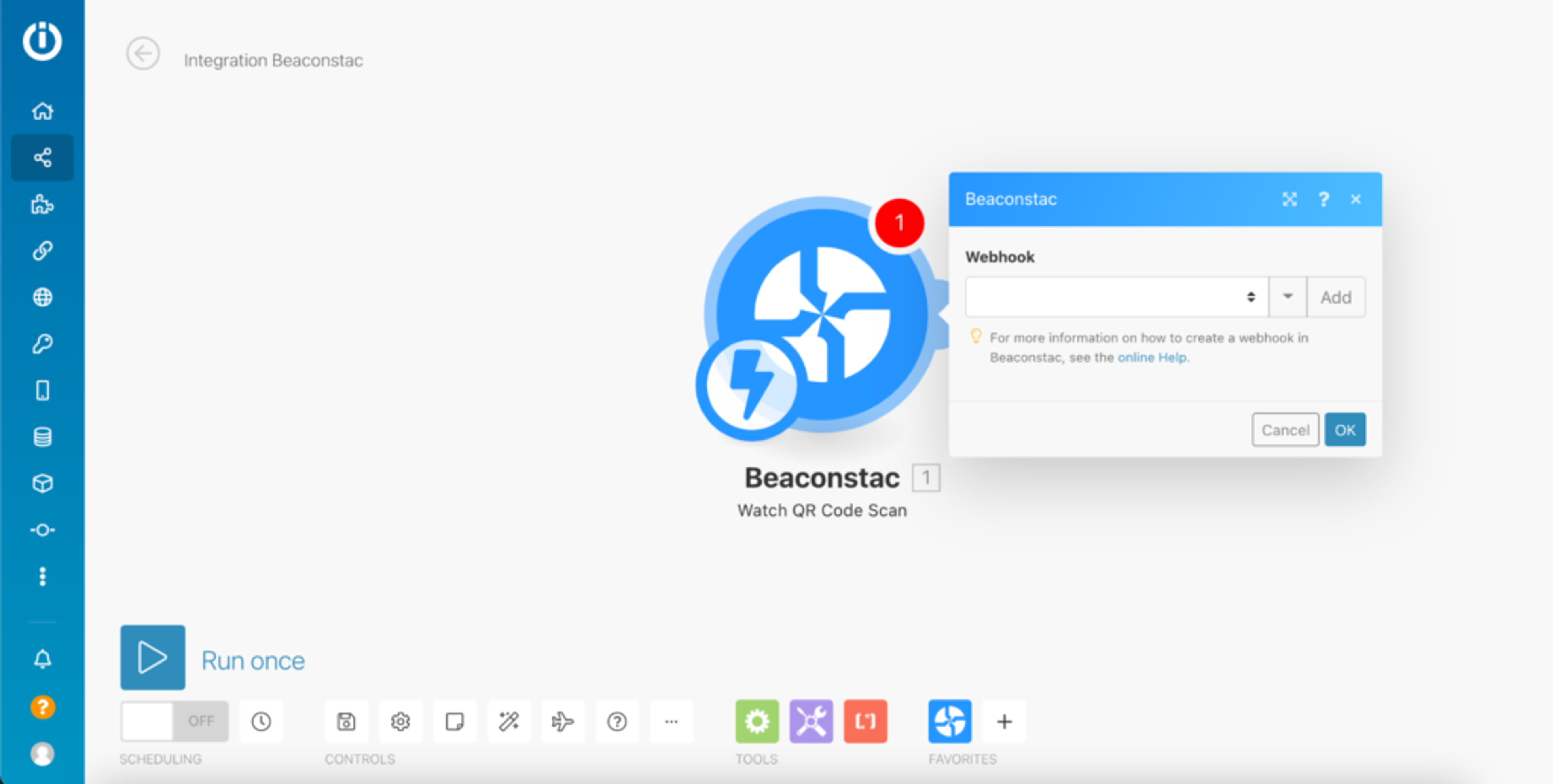 How to add a webhook in Integromat