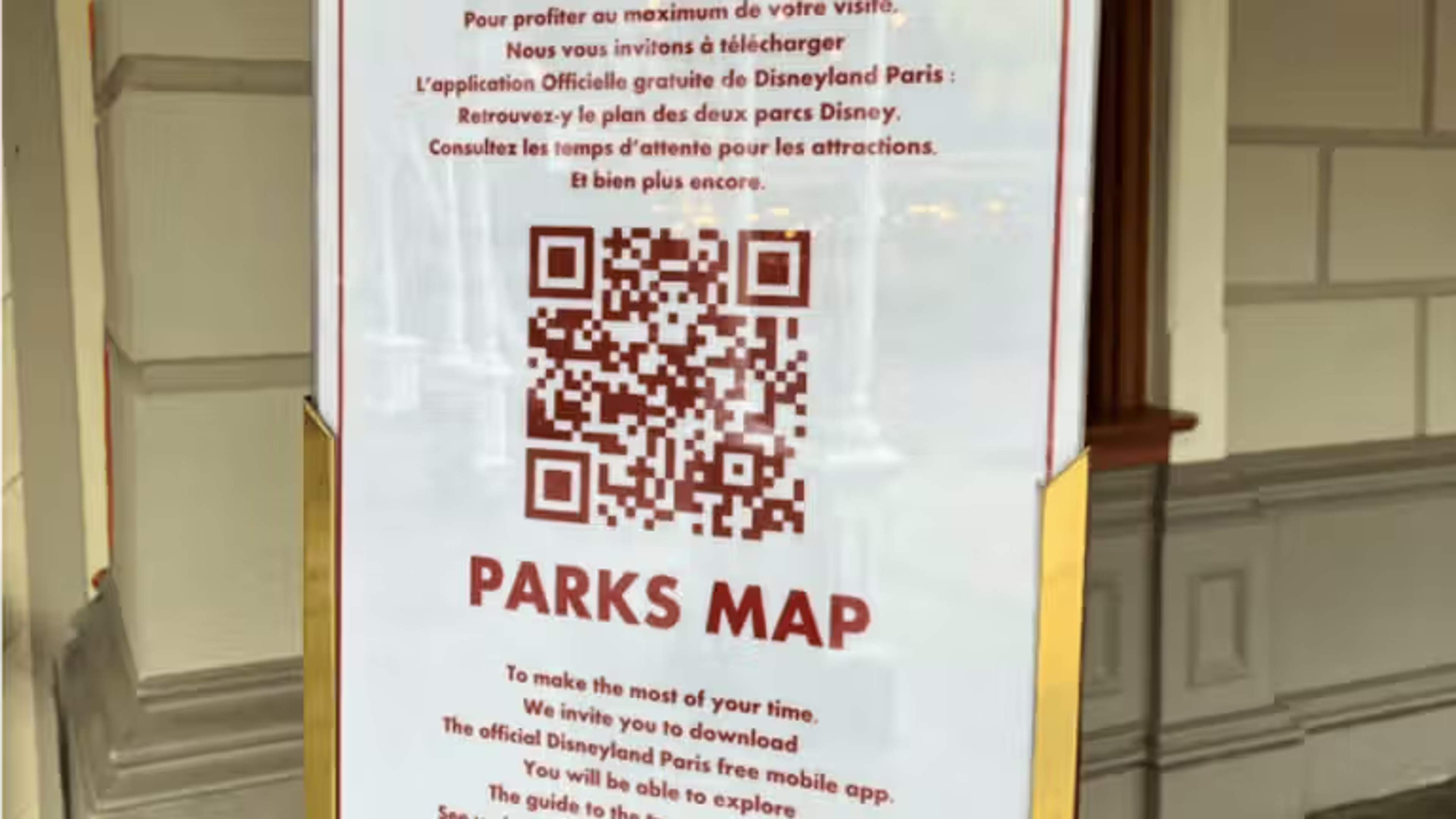 Parks map QR Codes by Disneyland