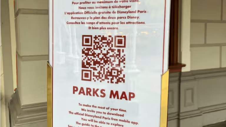 Parks map QR Codes by Disneyland