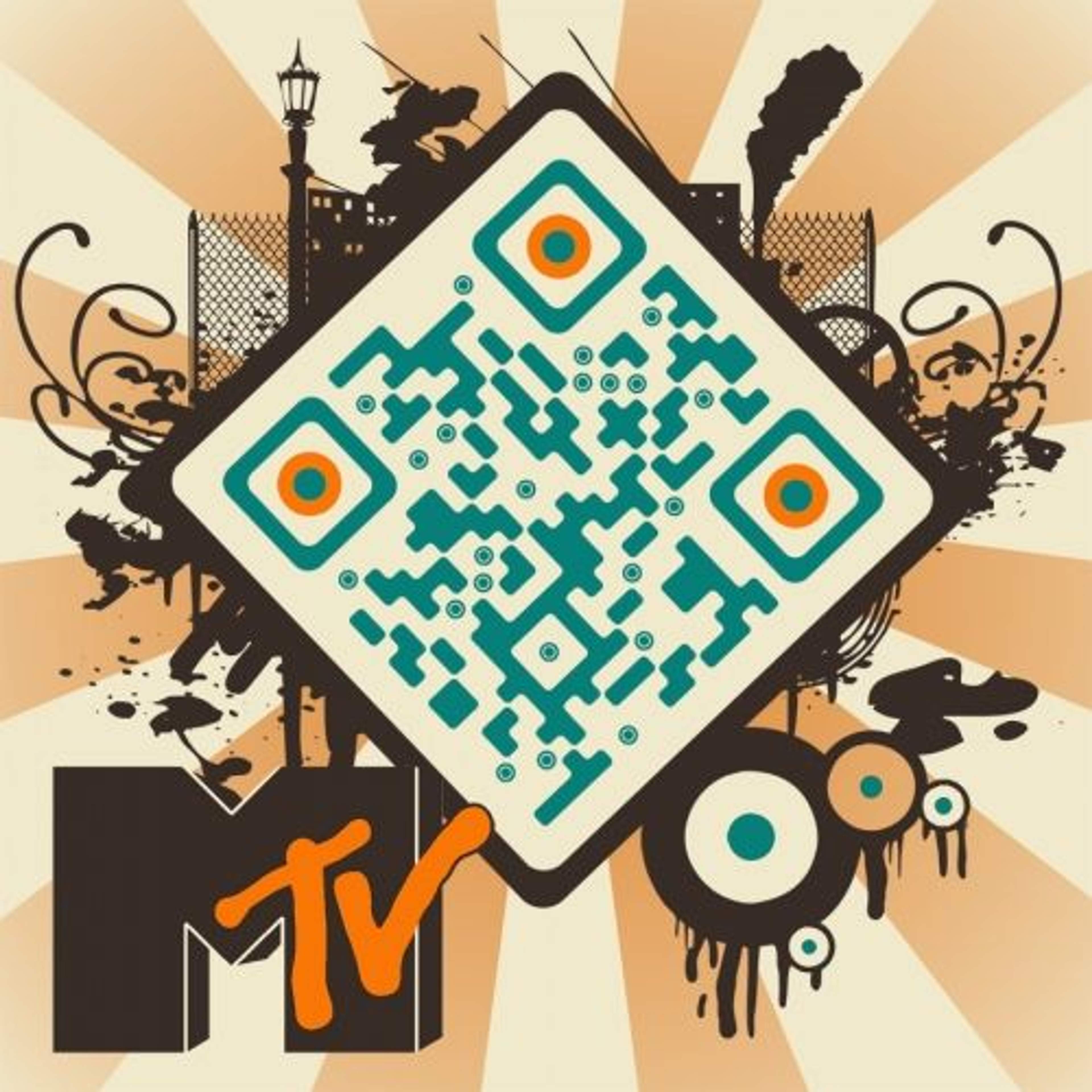 Custom desgined QR Code by MTV