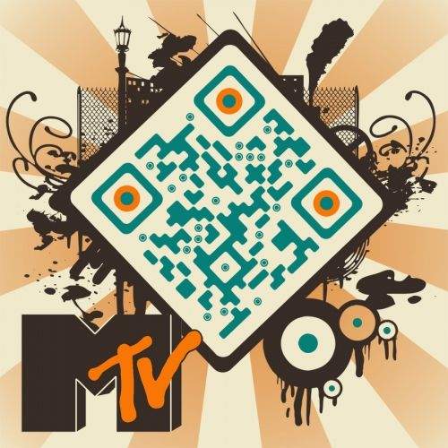 Custom desgined QR Code by MTV