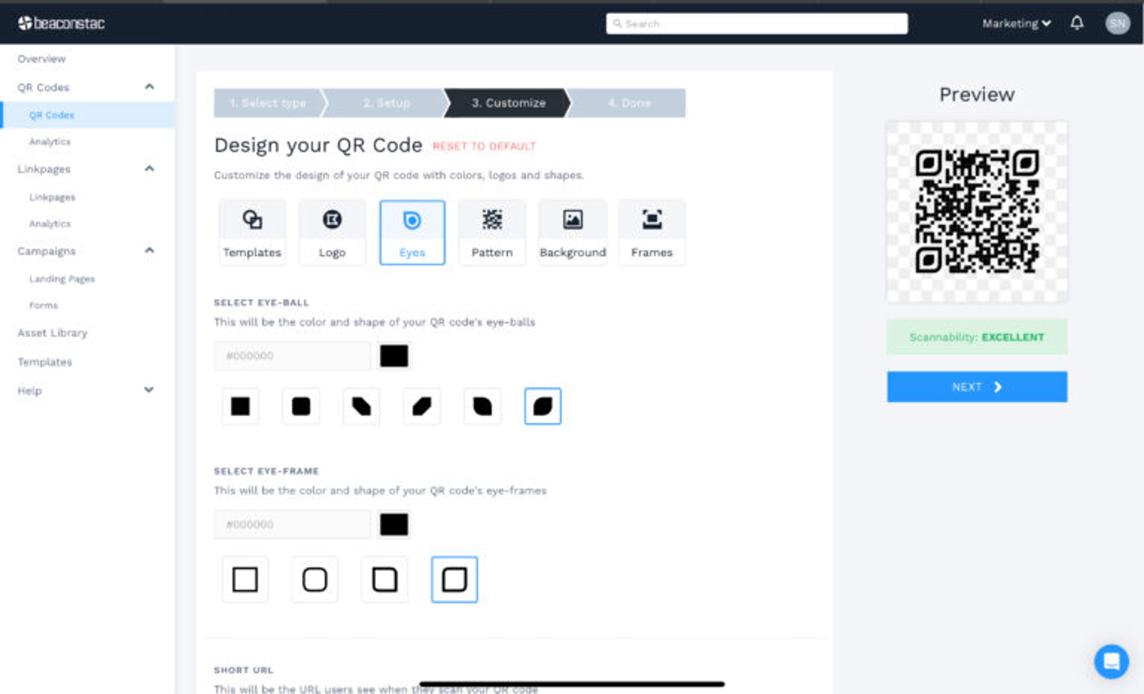 customize onedrive qr code