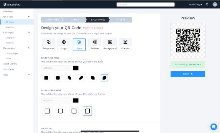 customize onedrive qr code