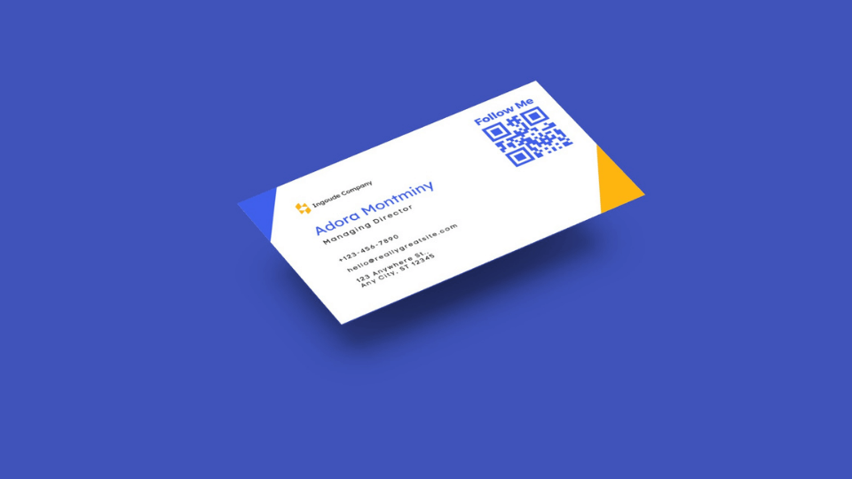 Include social media QR Codes on business cards