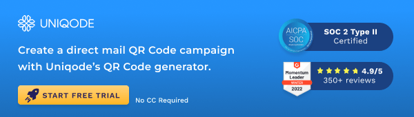 Create a direct mail QR Code with Uniqode
