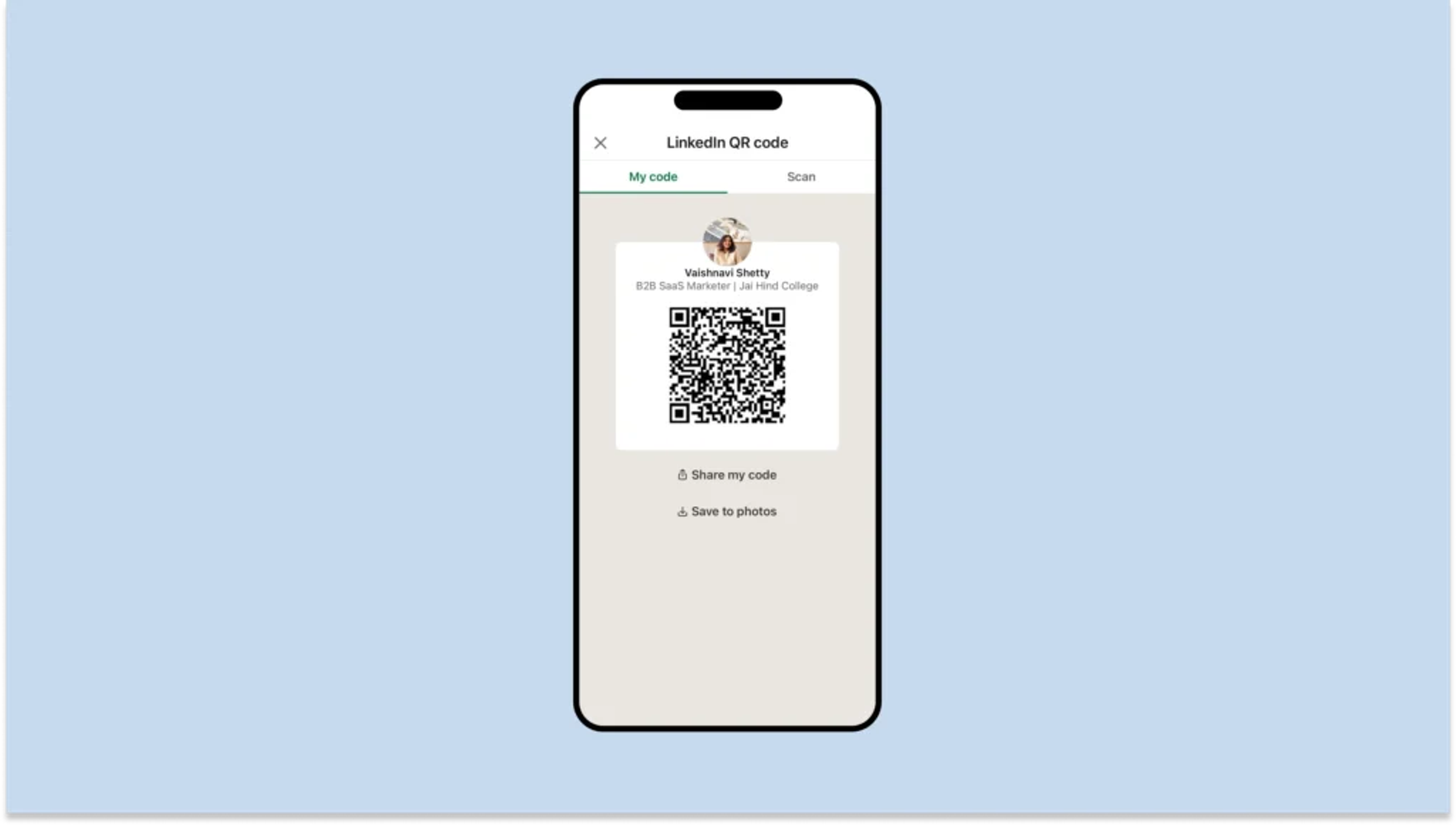 LinkedIn QR Code