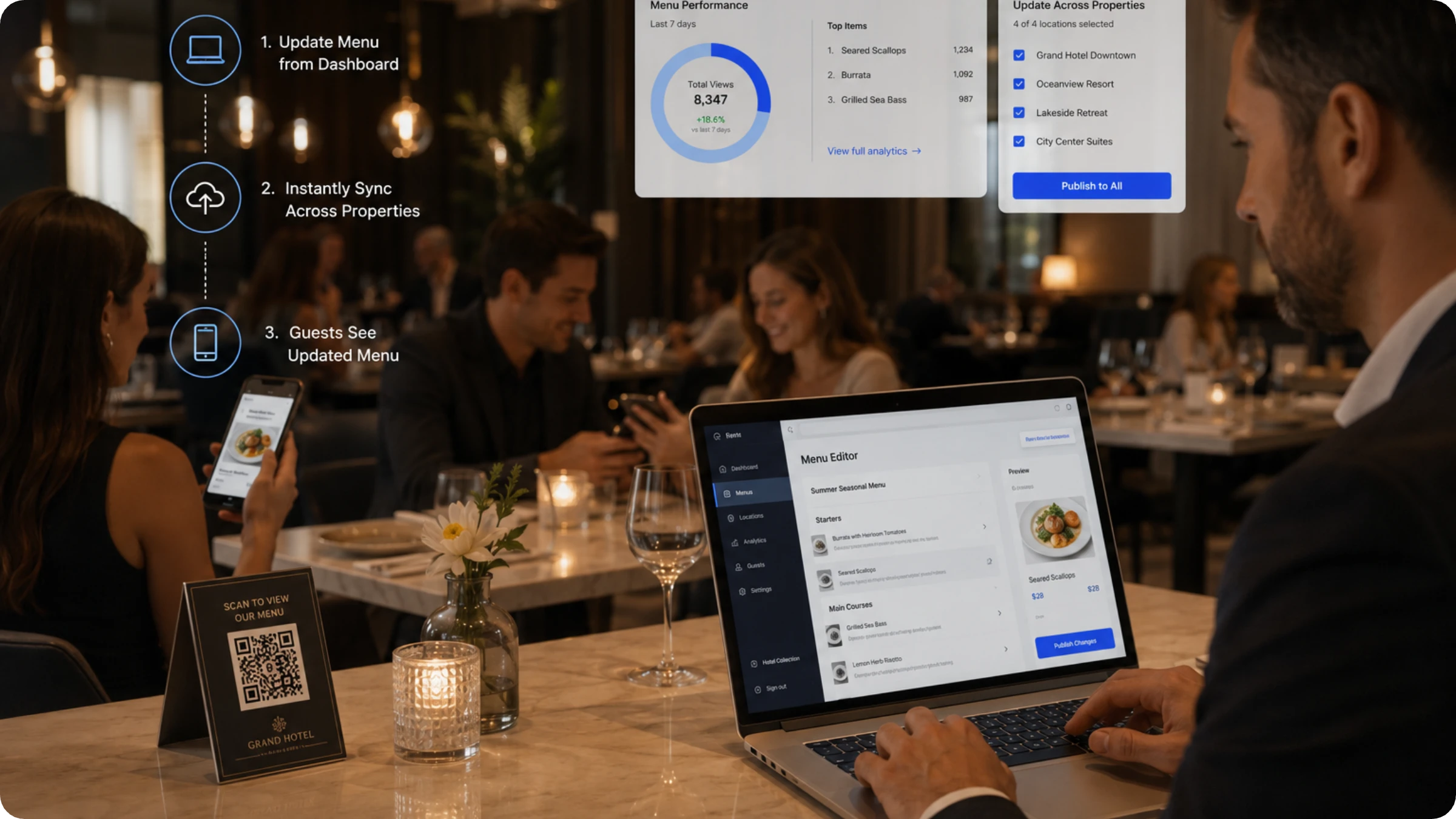 Dynamic QR Codes in hospitality