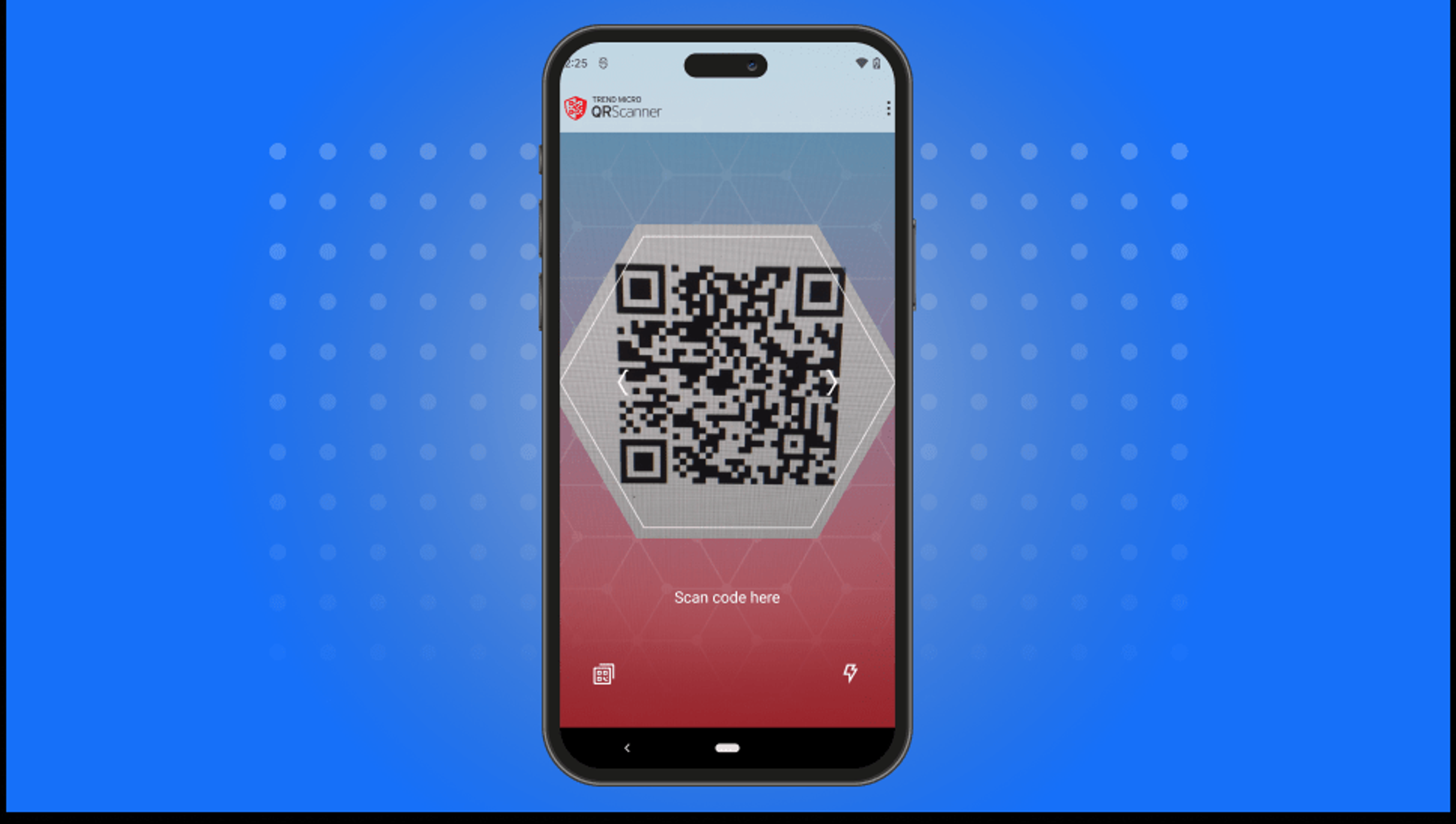 Visual of the TrendMicro’s Safe QR Code Reader