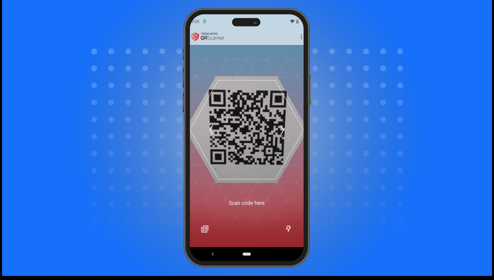 Visual of the TrendMicro’s Safe QR Code Reader