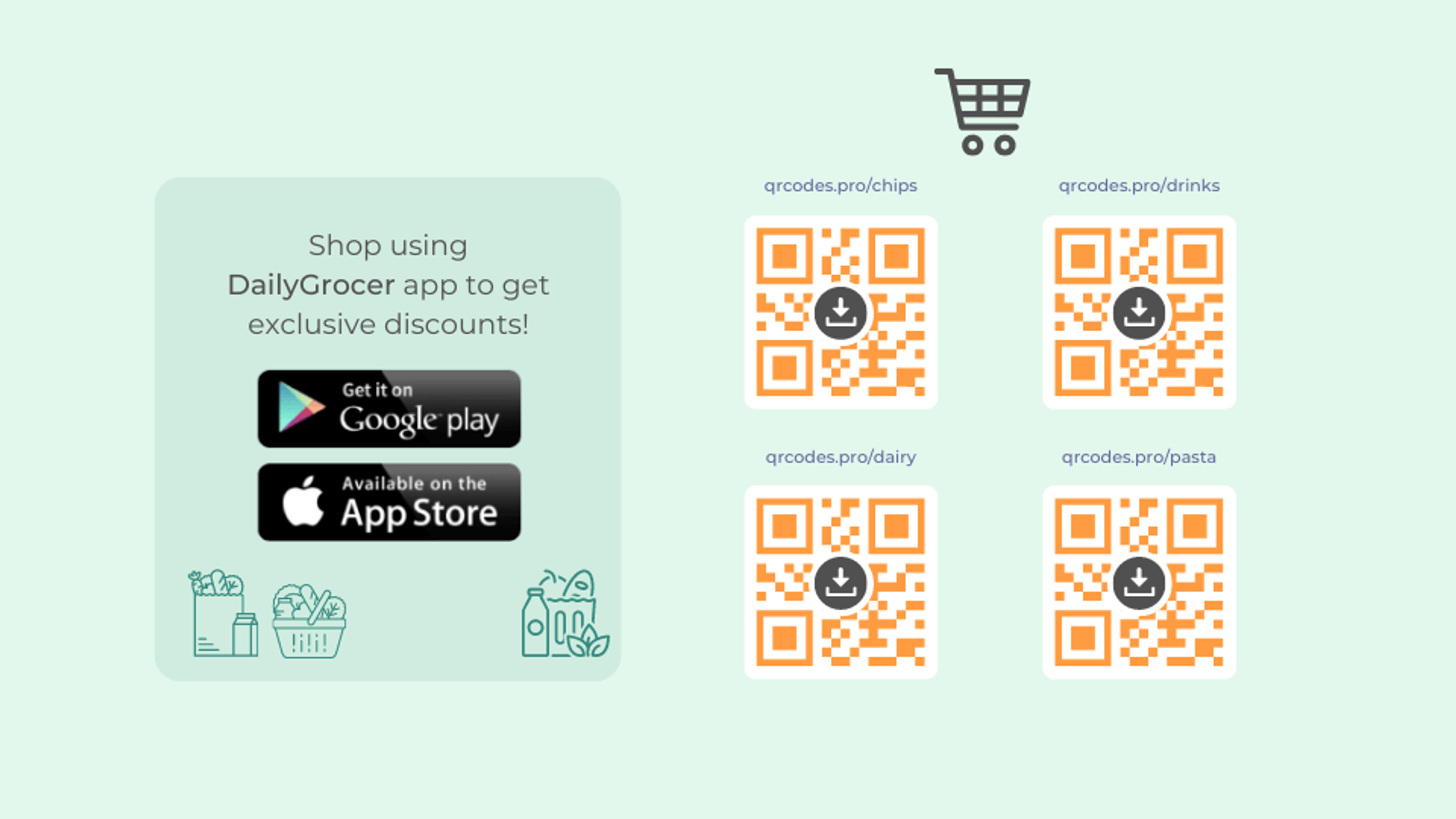 Retail companies promote app downloads via dynamic QR Codes on their product line