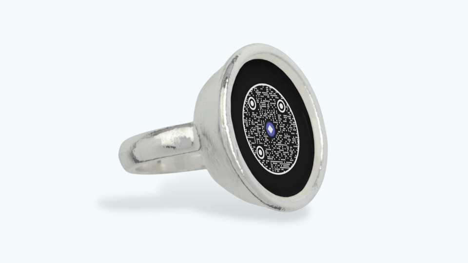 Attractive QR Code background for beautiful jewelry designs.