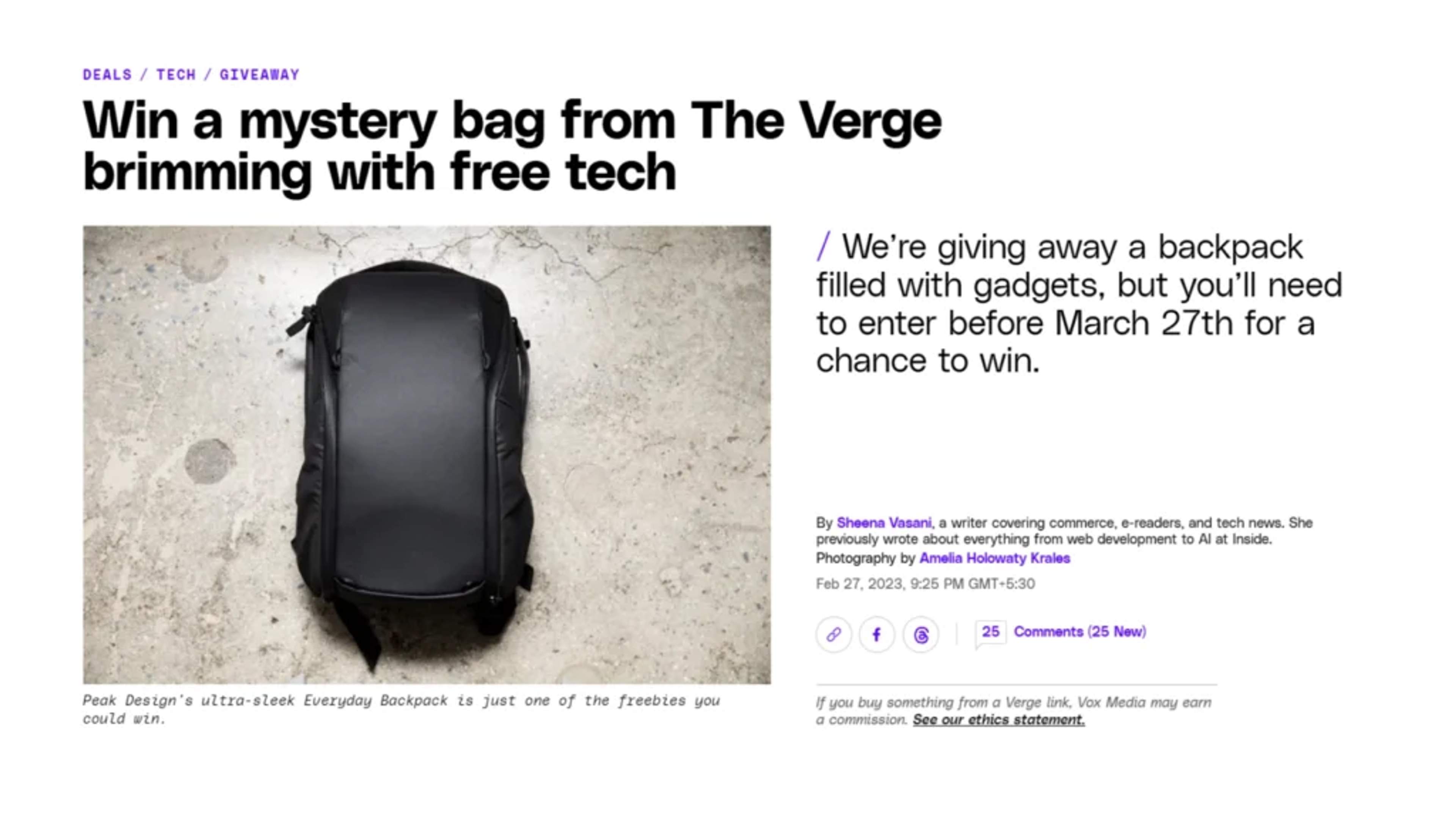 Mystery Bag by The Verge