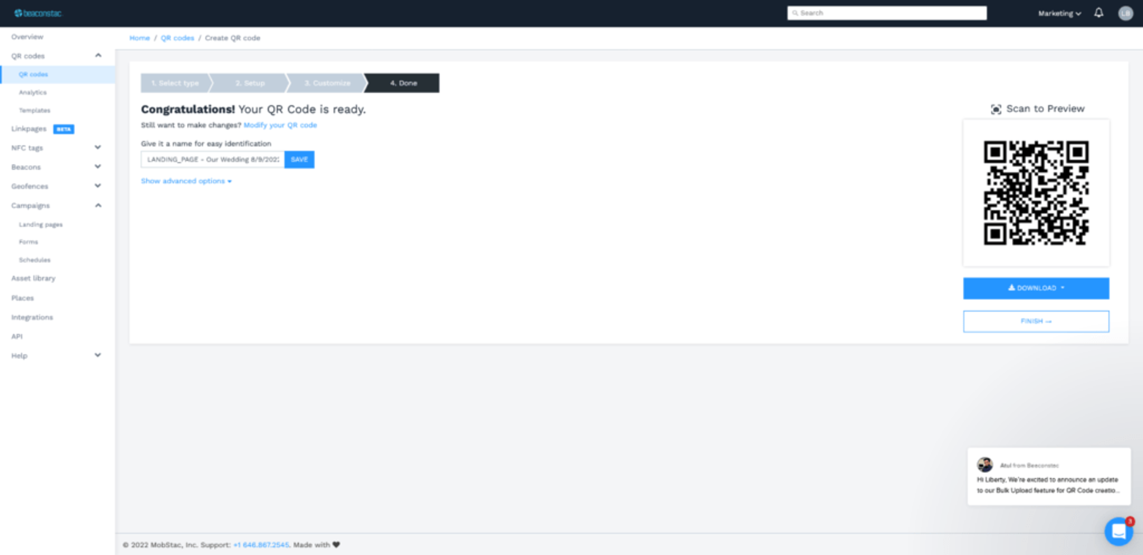 Generate and test your calendar QR Code for wedding RSVP