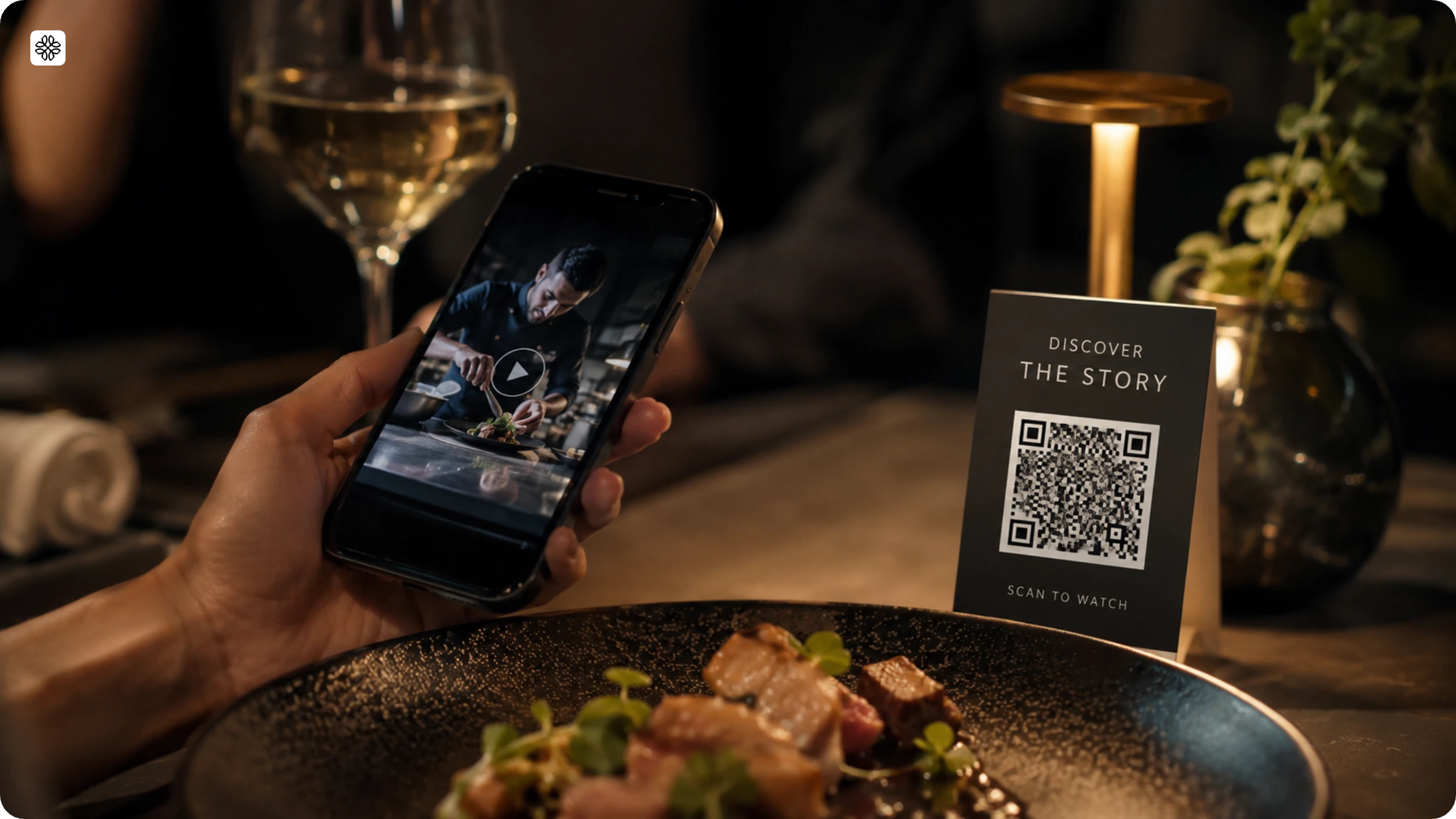 restaurant QR Code ideas to show brand story