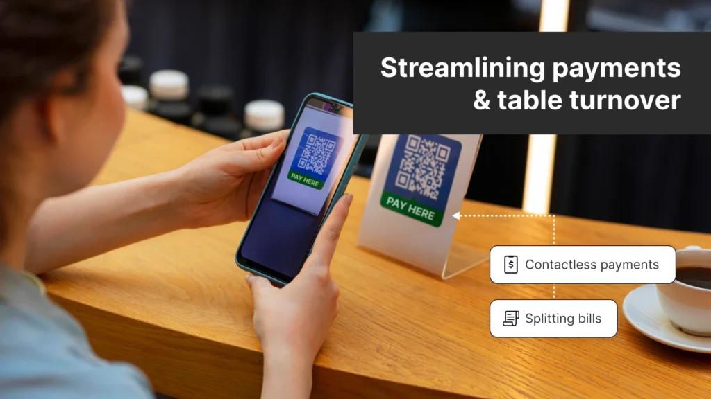Streamlining payments and table turnover