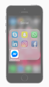 Go to the messenger app on your phone