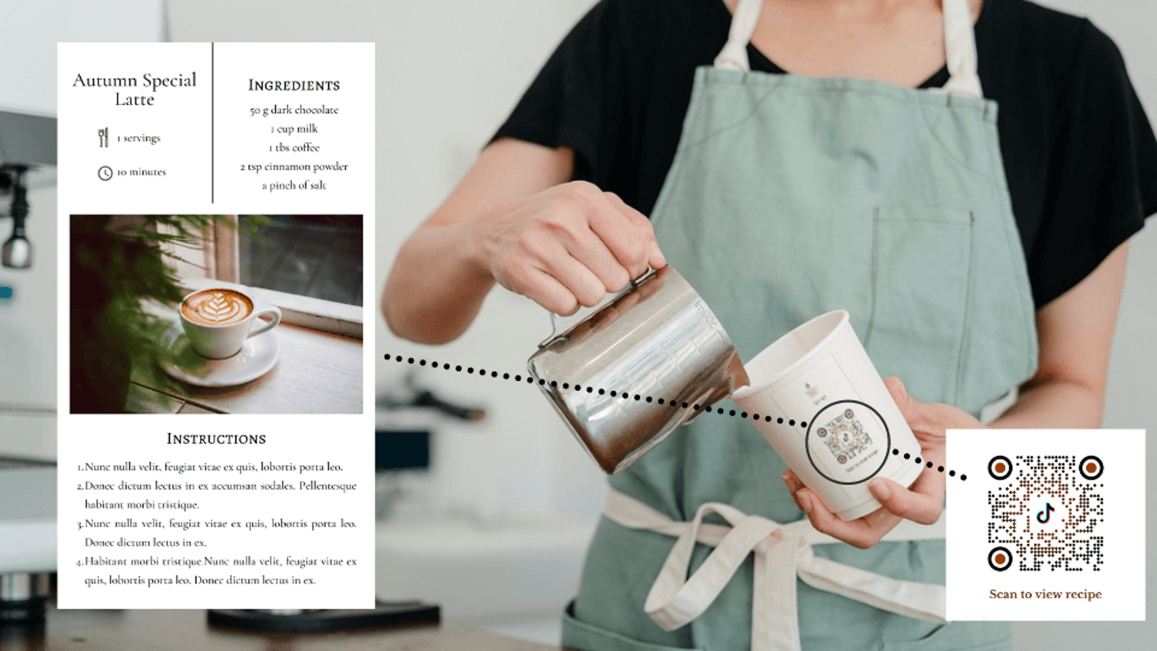 TikTok QR Codes on product packaging to share tutorials