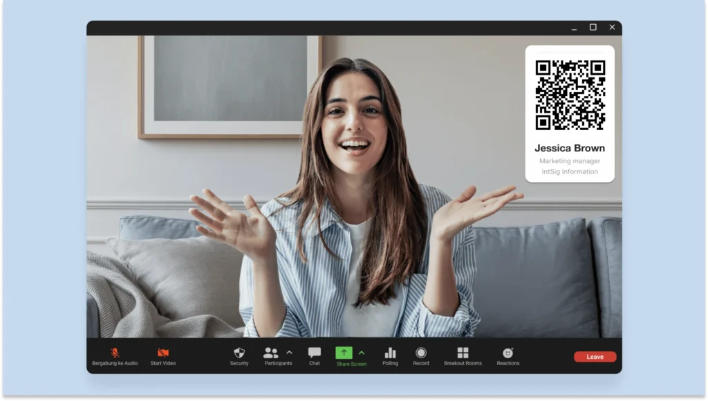 Customize your video conferencing background to network