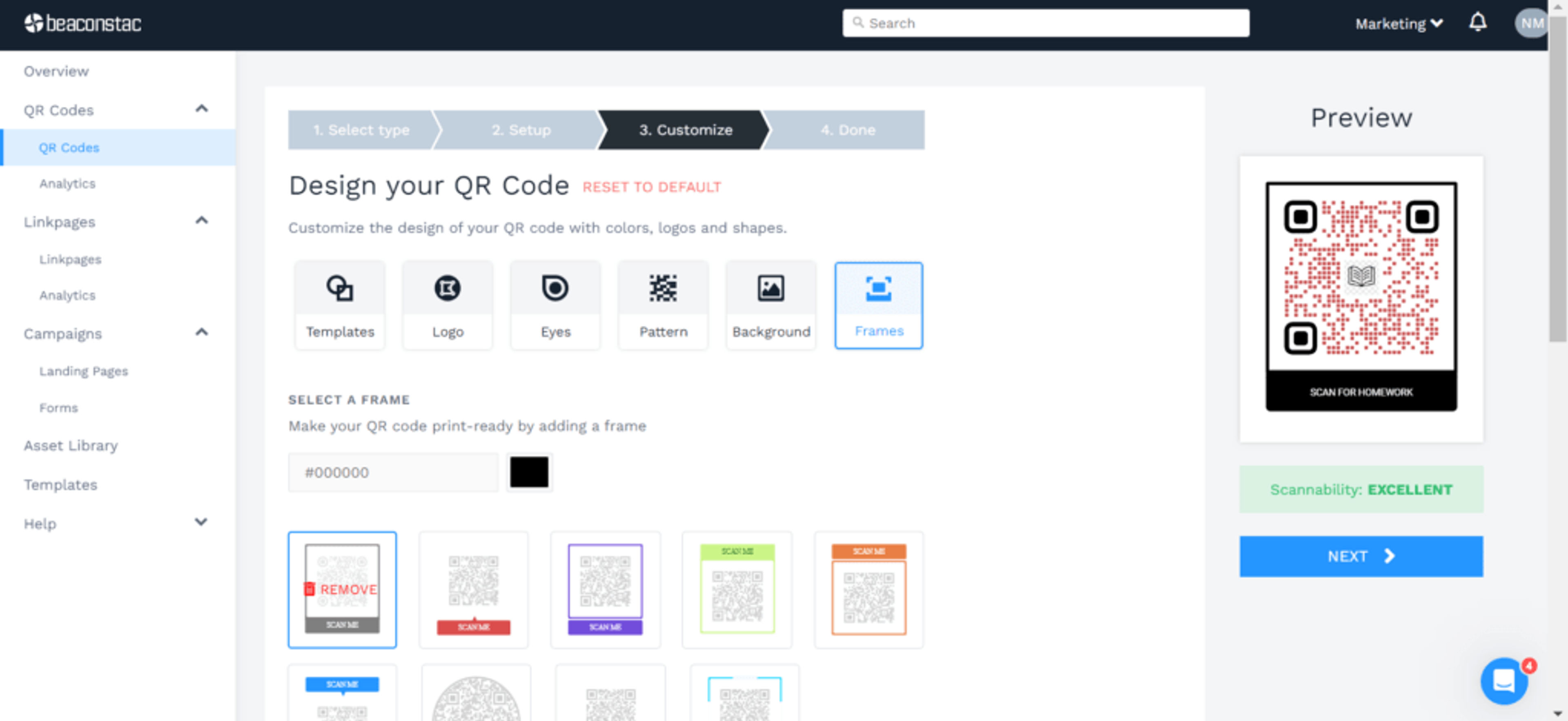 Customize your QR Code for classroom