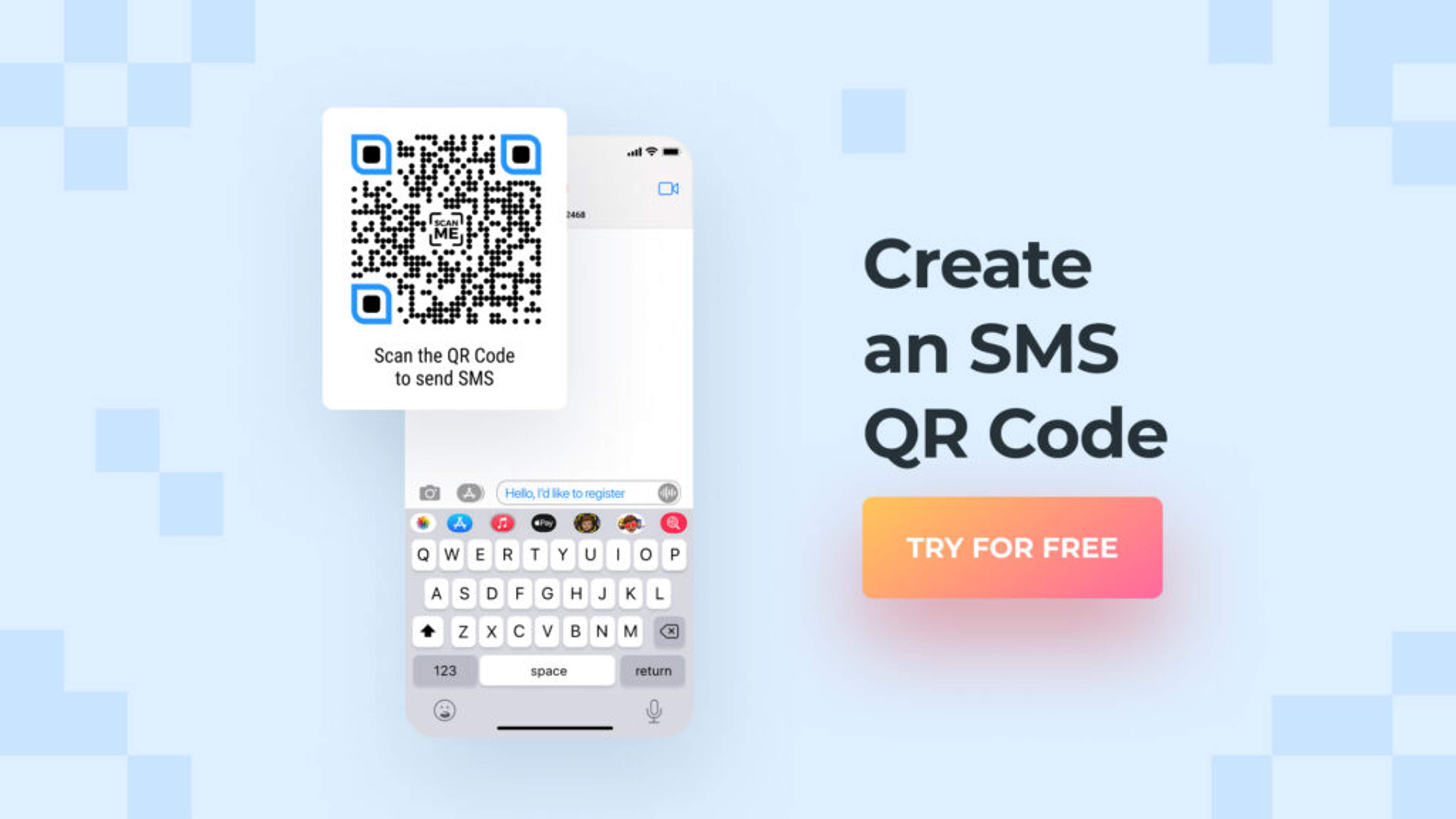 Create an SMS QR Code with Uniqode