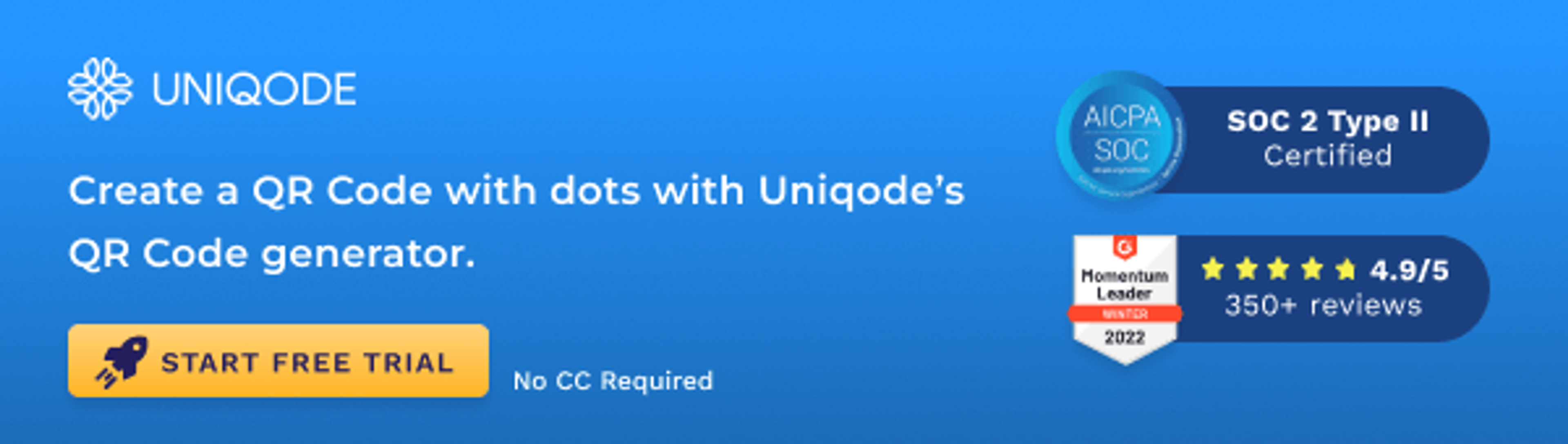 Create a QR Code with dots with Uniqode
