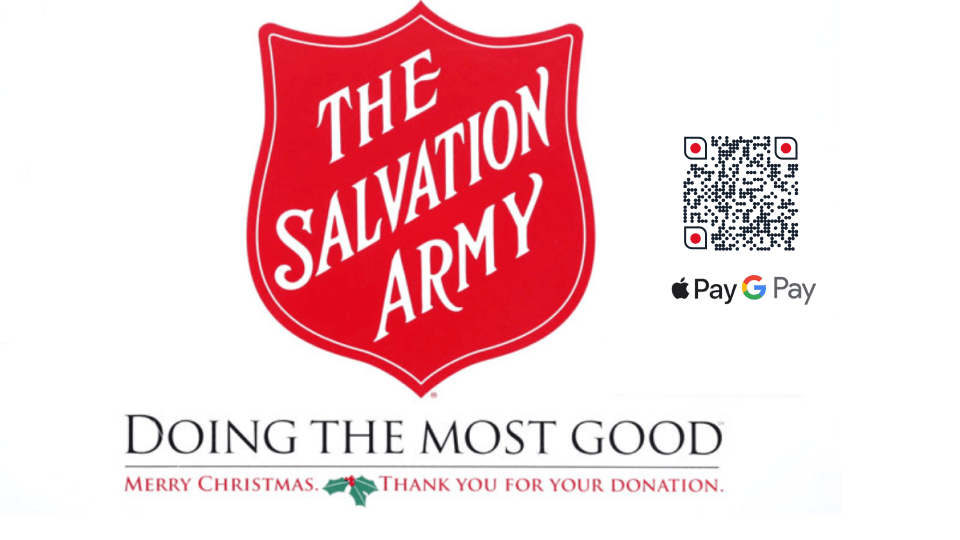 Salvation army using QR Codes to boost donations